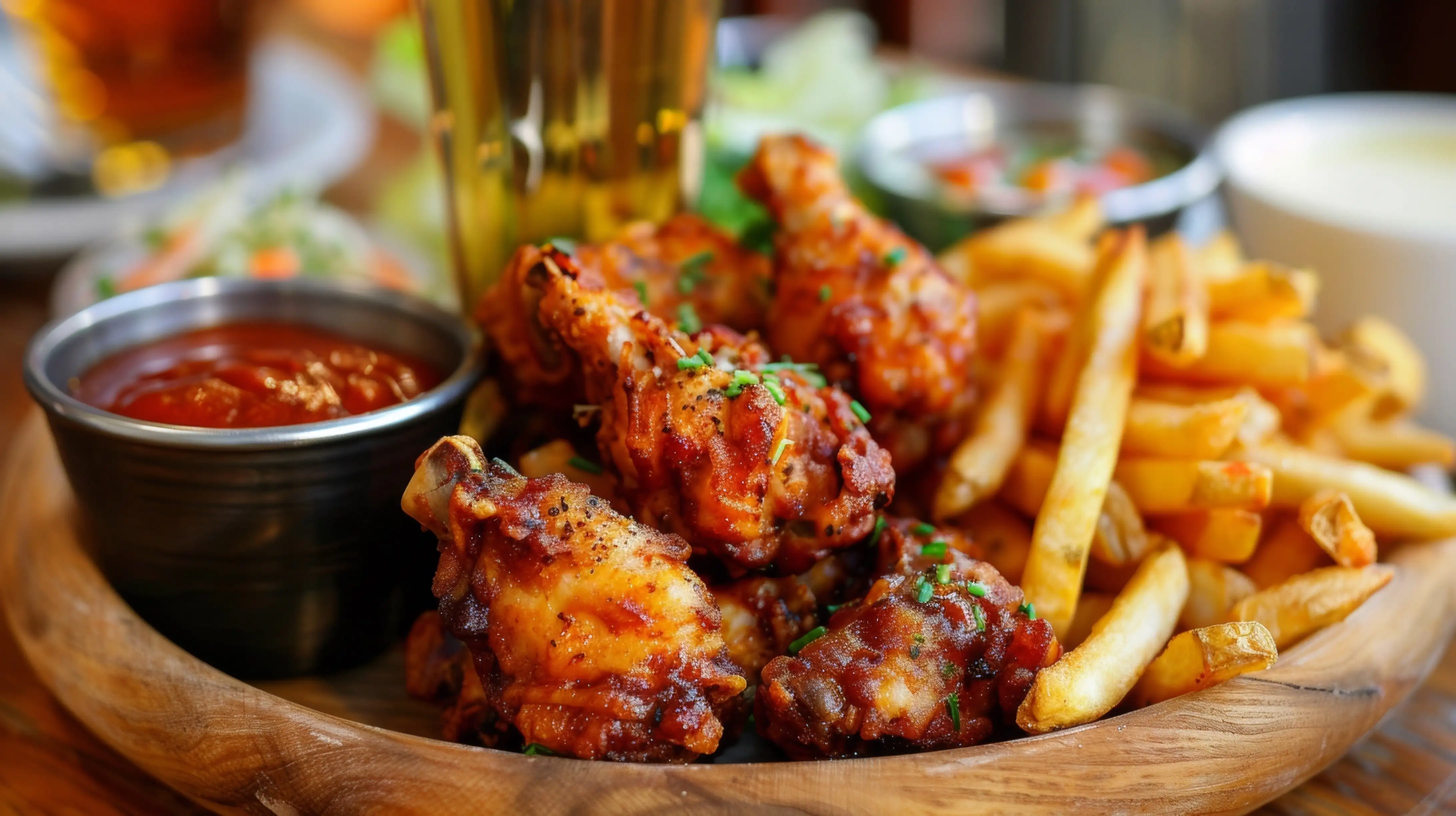 8 Piece Wing Lunch.